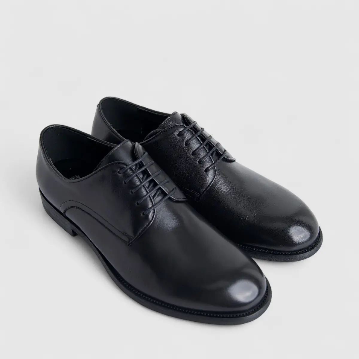 Formales Men's Leather Chunky Sole Lace Up FM2025-844 Black FK39 - Image 2