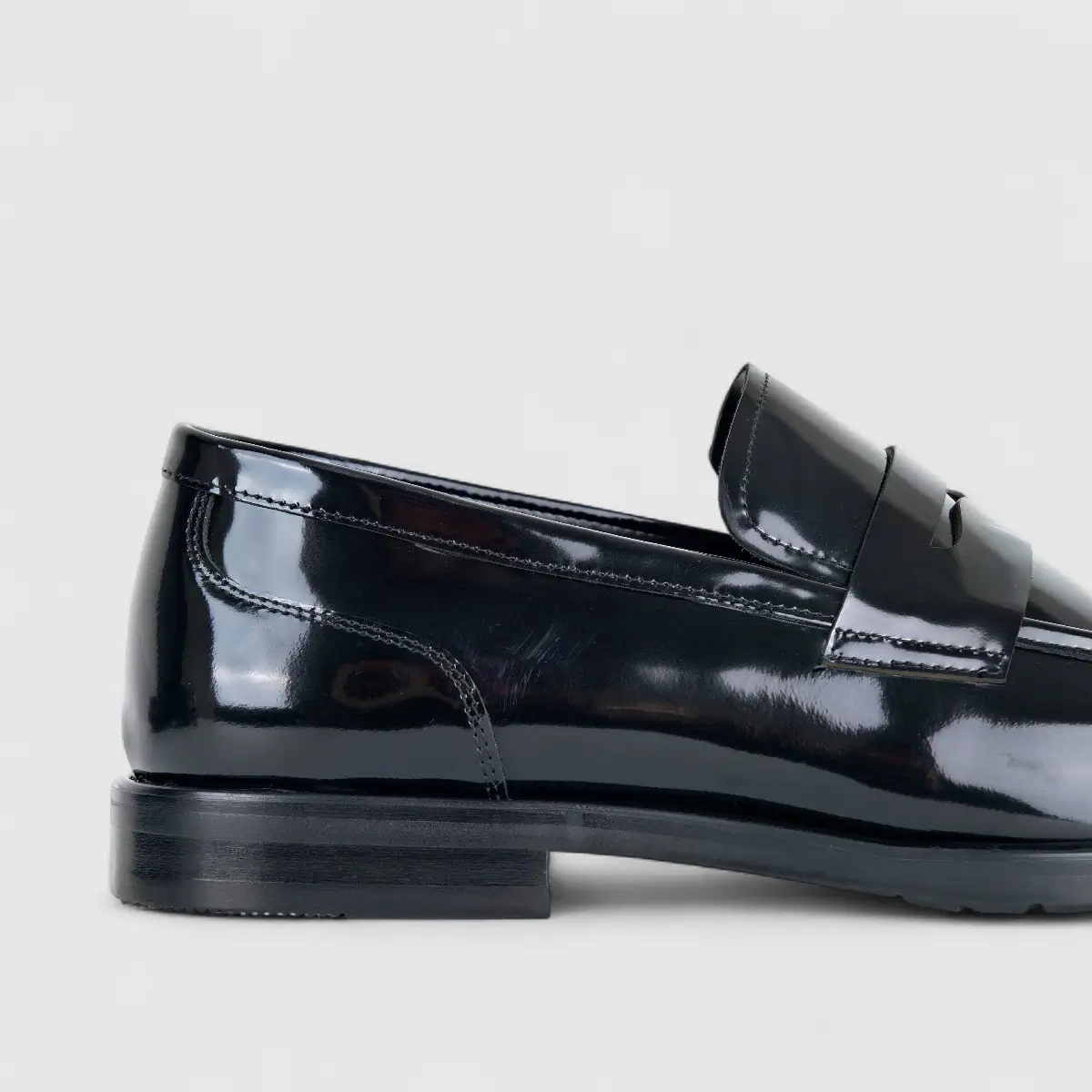 Formales Men's Leather Chunky Sole Slip On FM2025-842 Black FK11 - Image 5