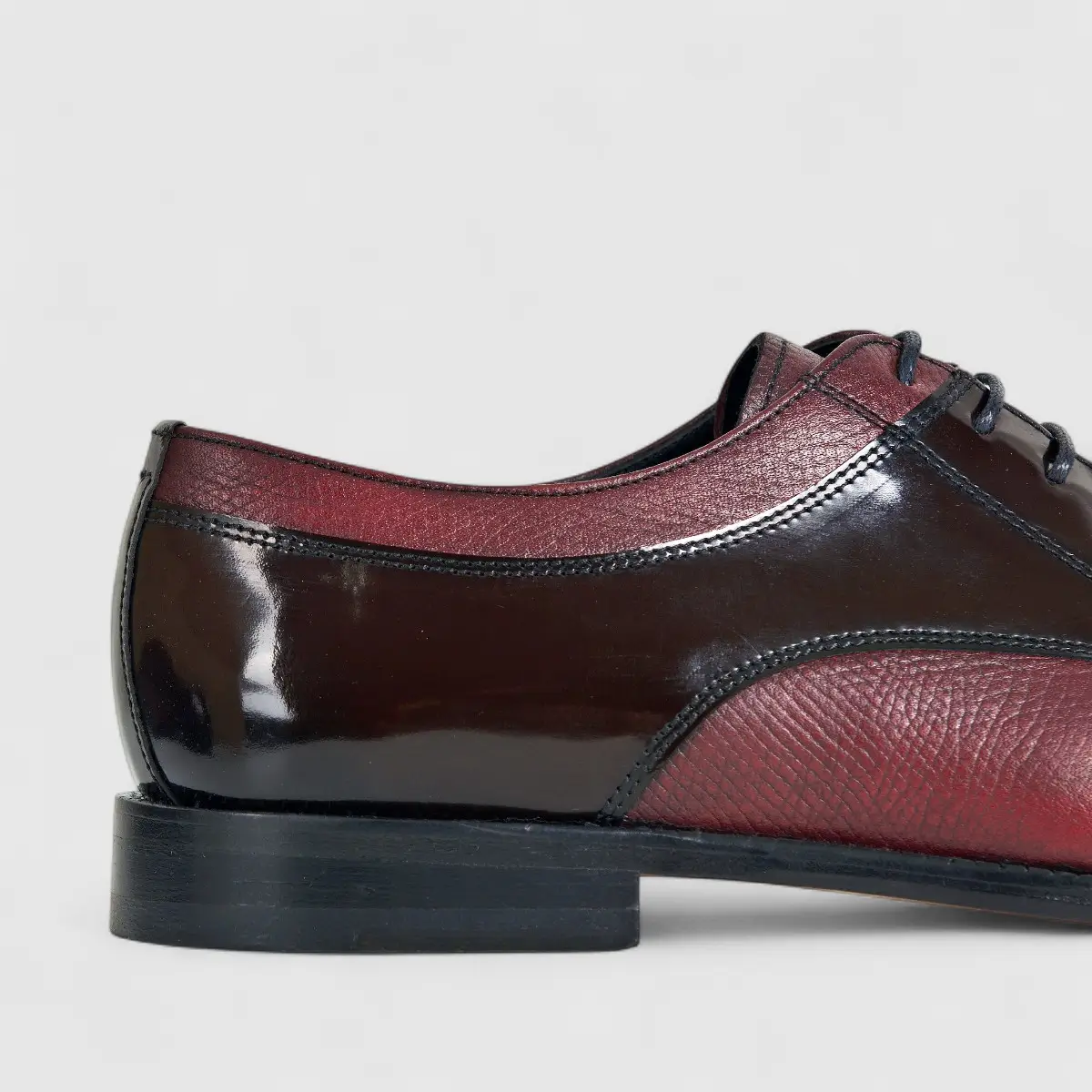 Formales Men's Leather Lace Up 0529 Burgundy FC125 - Image 5