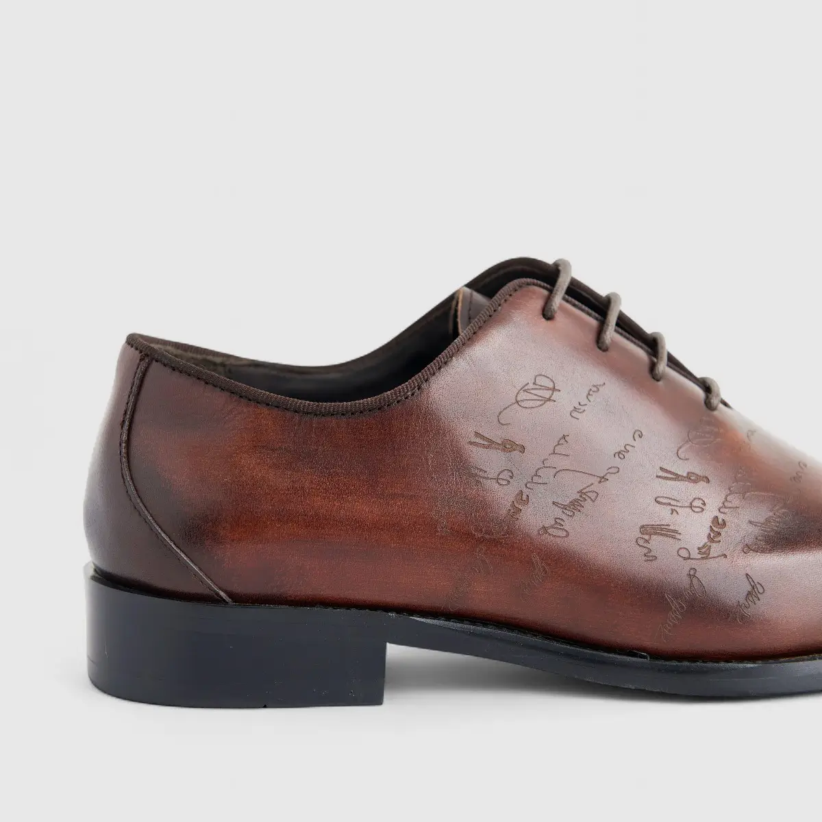 Formales Men's Leather Lace Up AAD19-1C Coffee EL130 - Image 5
