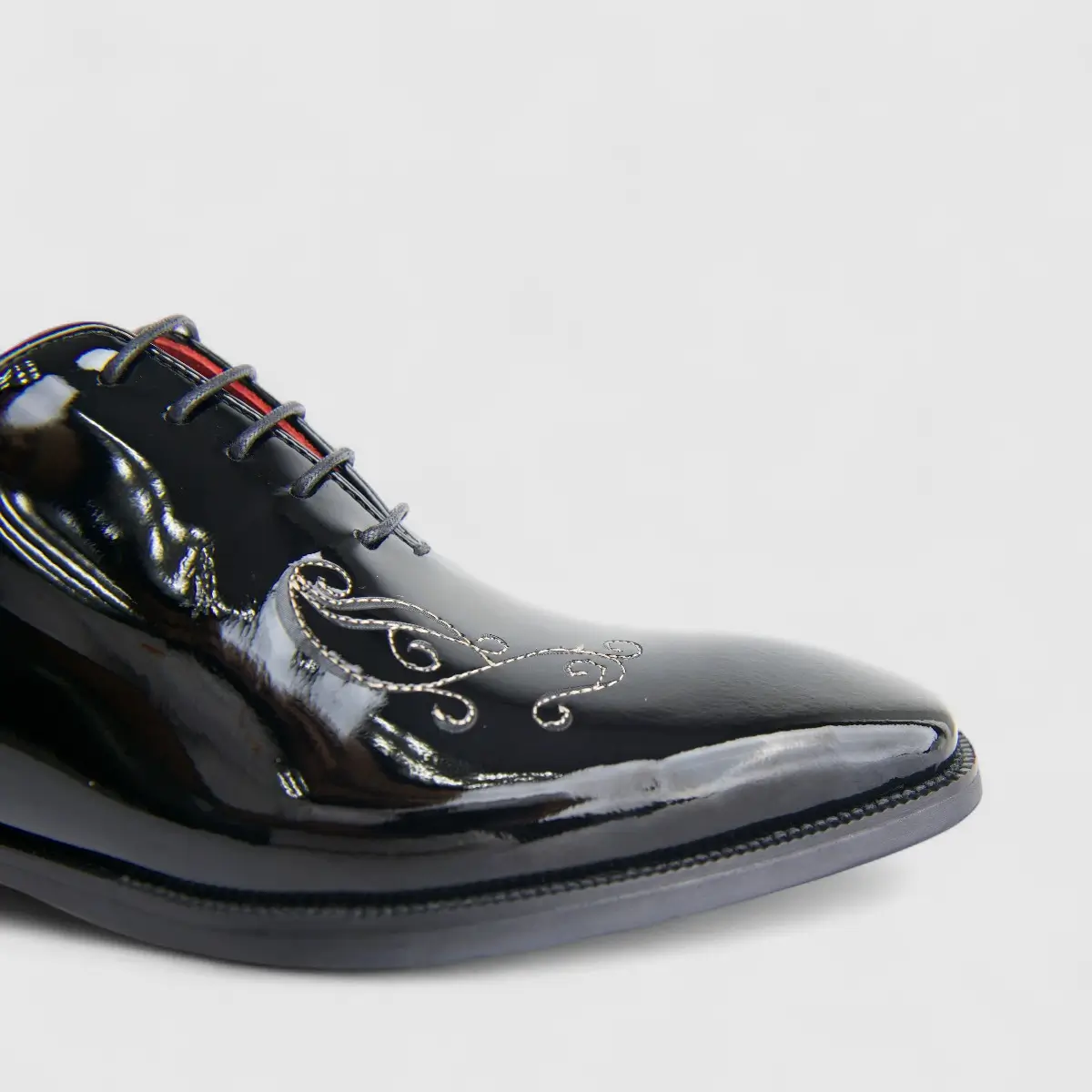 Formales Men's Leather Lace Up AE5329-503 Black Patent EL127 - Image 5
