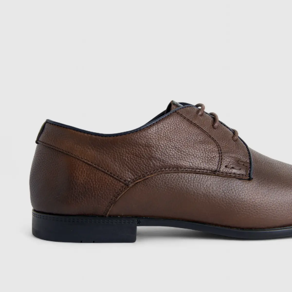 Formales Men's Leather Lace Up Shoe FM2025-819 Coffee FK46 - Image 5