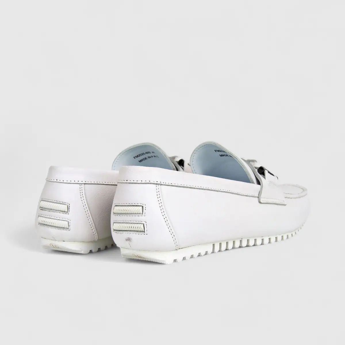 Formales Men's Leather Loafer FM2025-805 White FK8 - Image 3