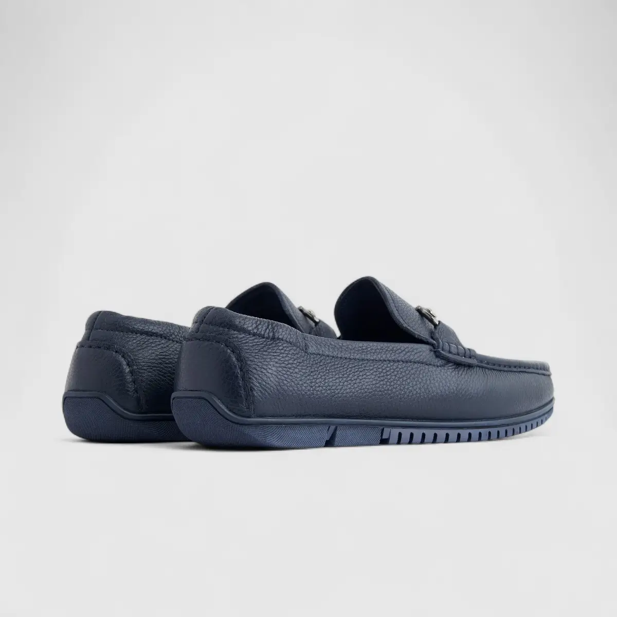 Formales Mens Leather Loafer FM2025-812 Navy FK30 - Image 3