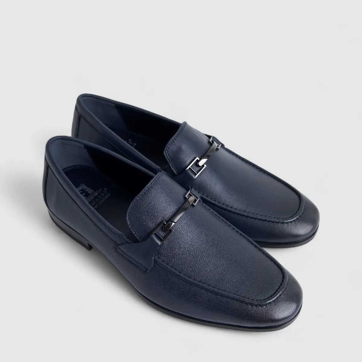 Formales Men's Leather Loafer FM2025-817 Navy FK44 - Image 2