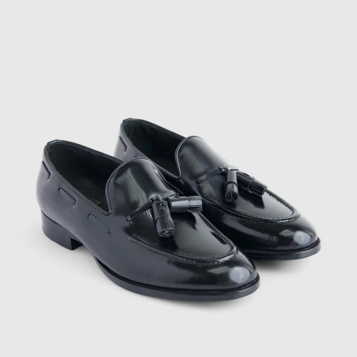 Formales Men's Leather Slip On AA227-1 Black EL140 - Image 2