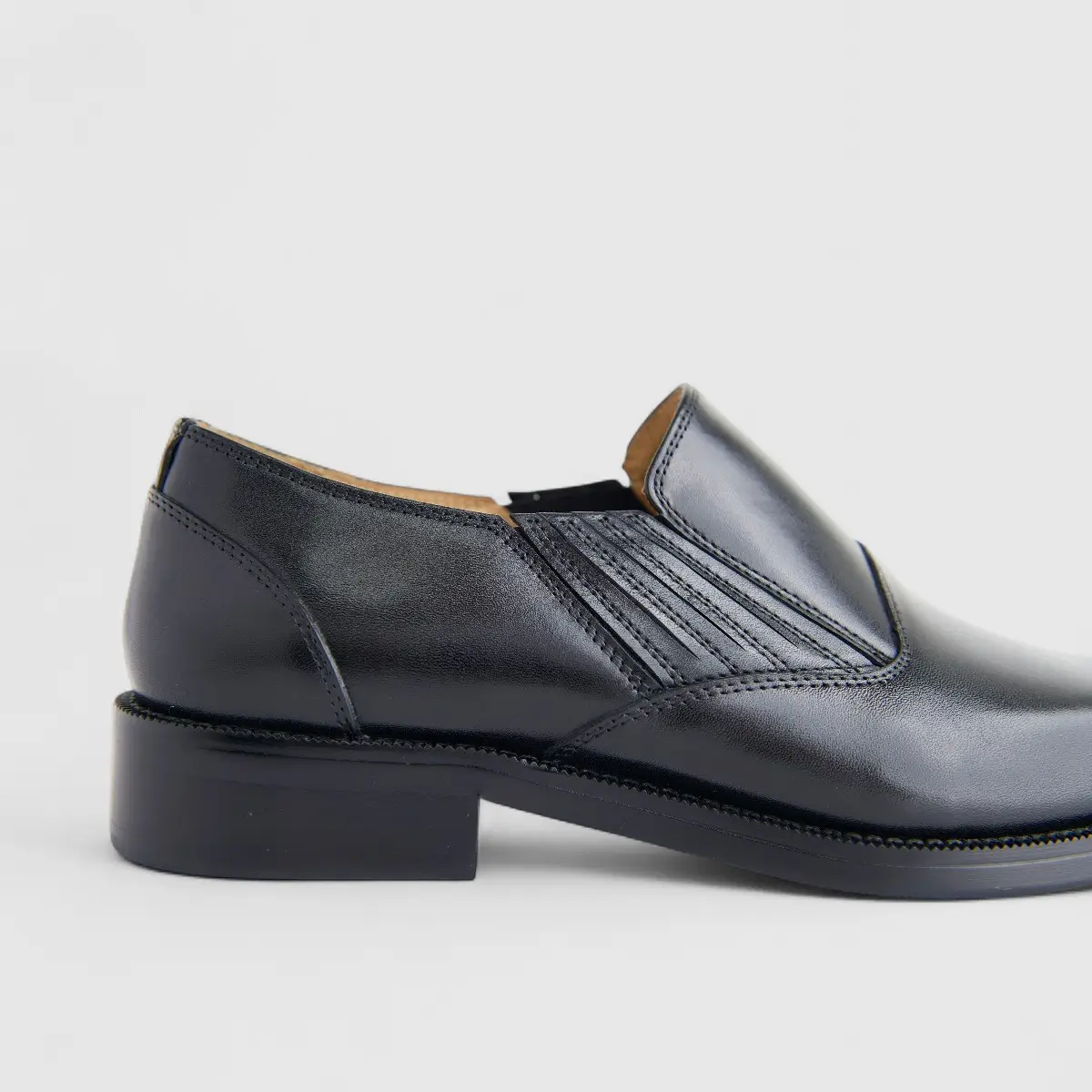 Formales Men's Leather Slip On AE5282-5322 Black EL120 - Image 5