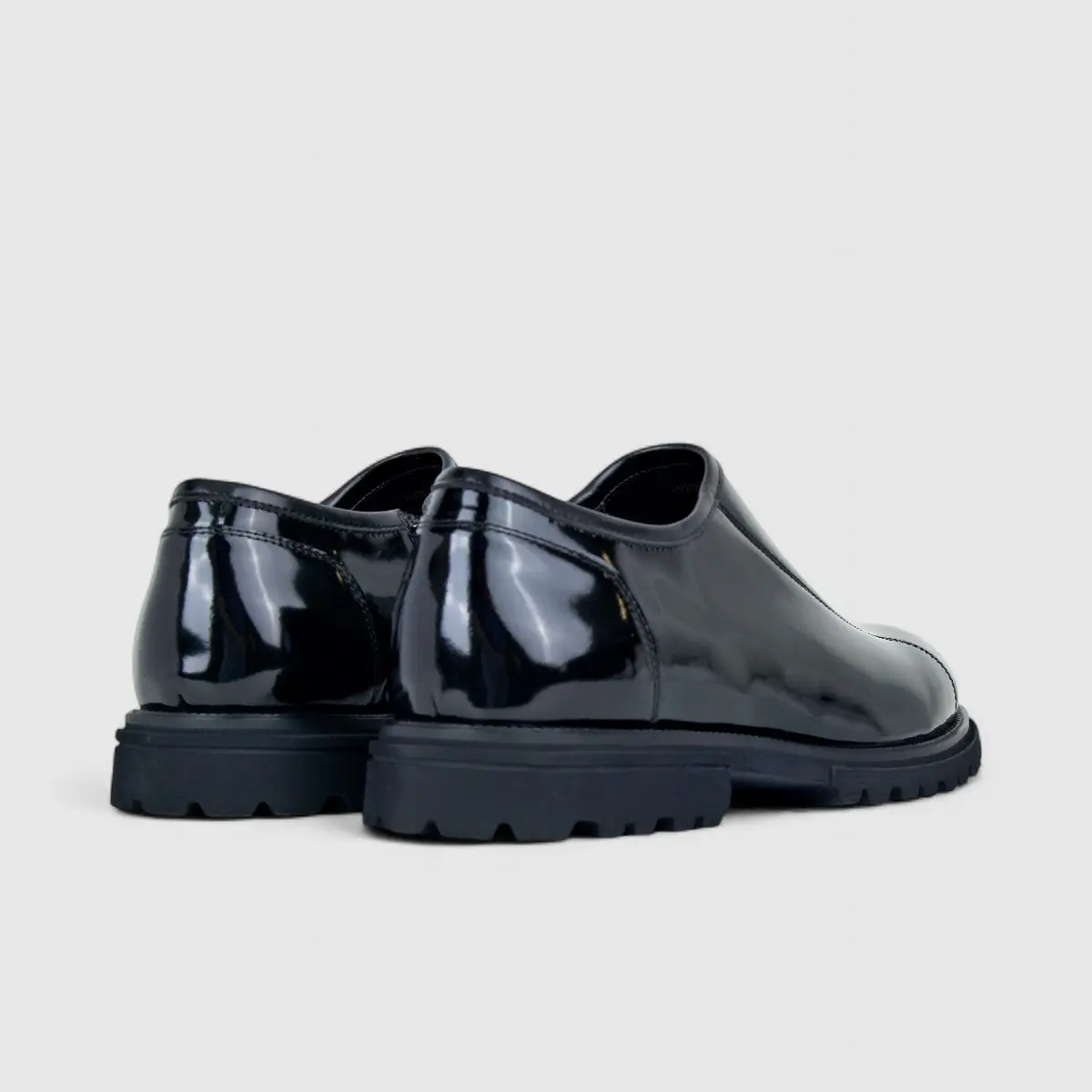 Formales Men's Leather Chunky Sole With Zip FM2025-838 Black FK27 - Image 3