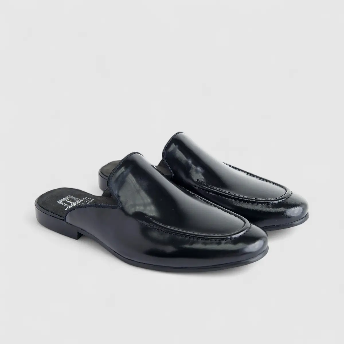 Formales Men's Leather Slip On Open Back AA307Y-L12 -2 EL134 - Image 2