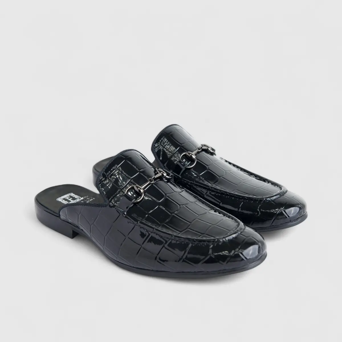 Formales Men's Leather Slip On Open Back AA307Y-L12 EL133 - Image 2