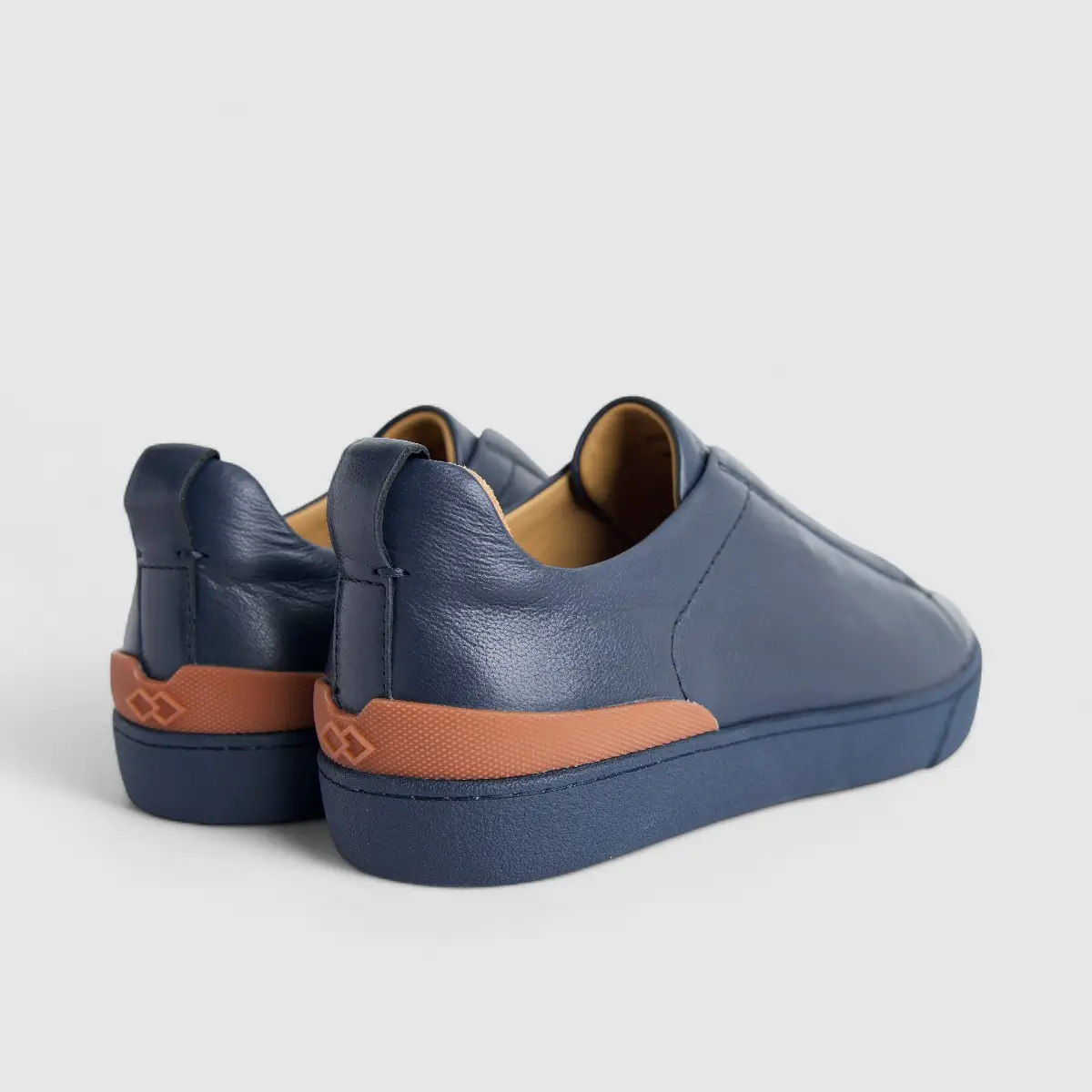 Formales Men's Leather Sneaker FM2025-826 Navy FK54 - Image 3