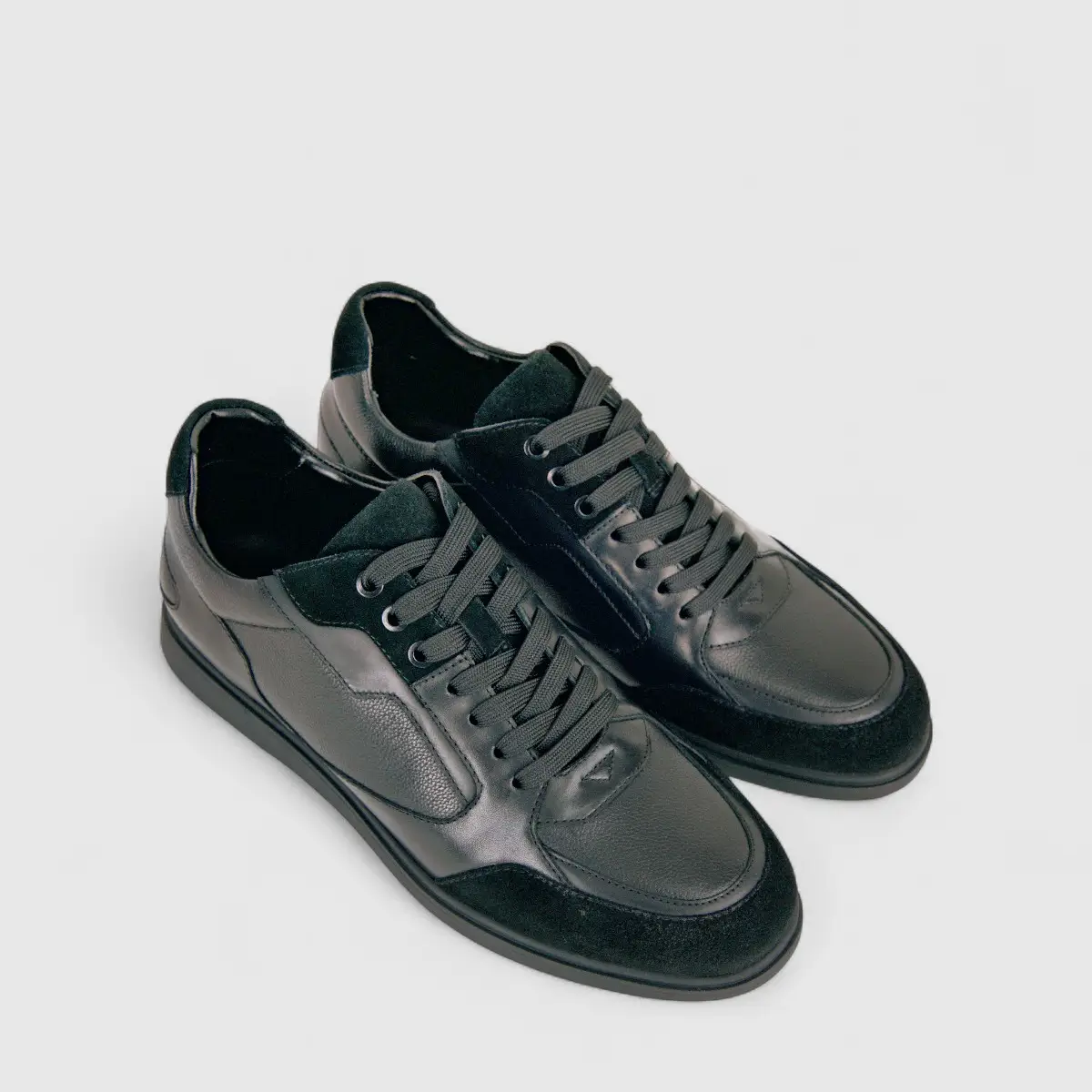 Formales Mens Leather Sneaker FM2025-846 Black FK26 - Image 2