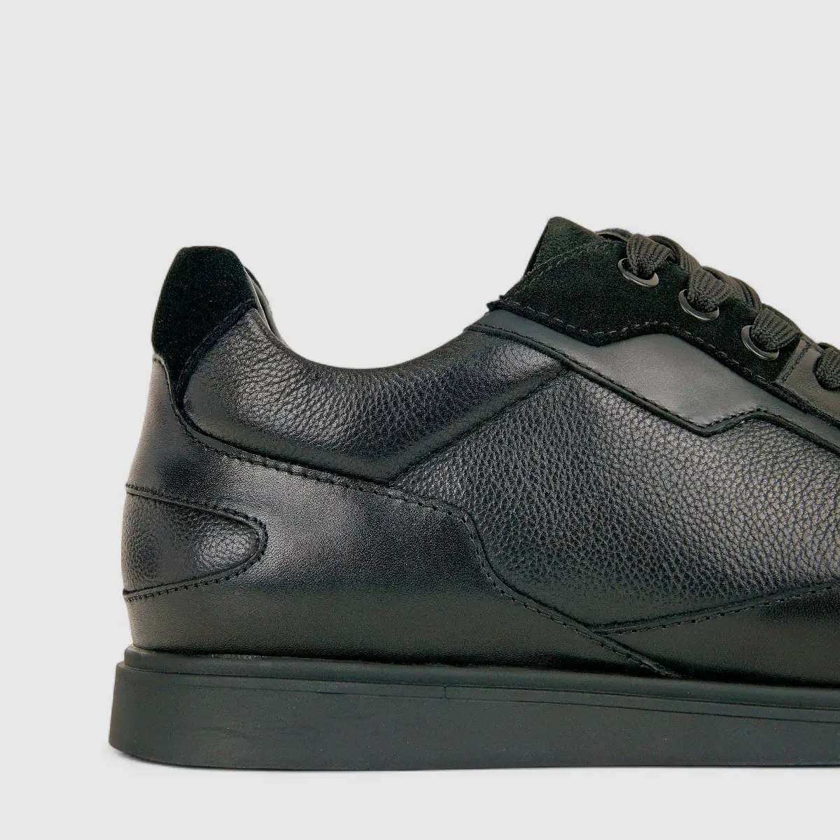 Formales Mens Leather Sneaker FM2025-846 Black FK26 - Image 5