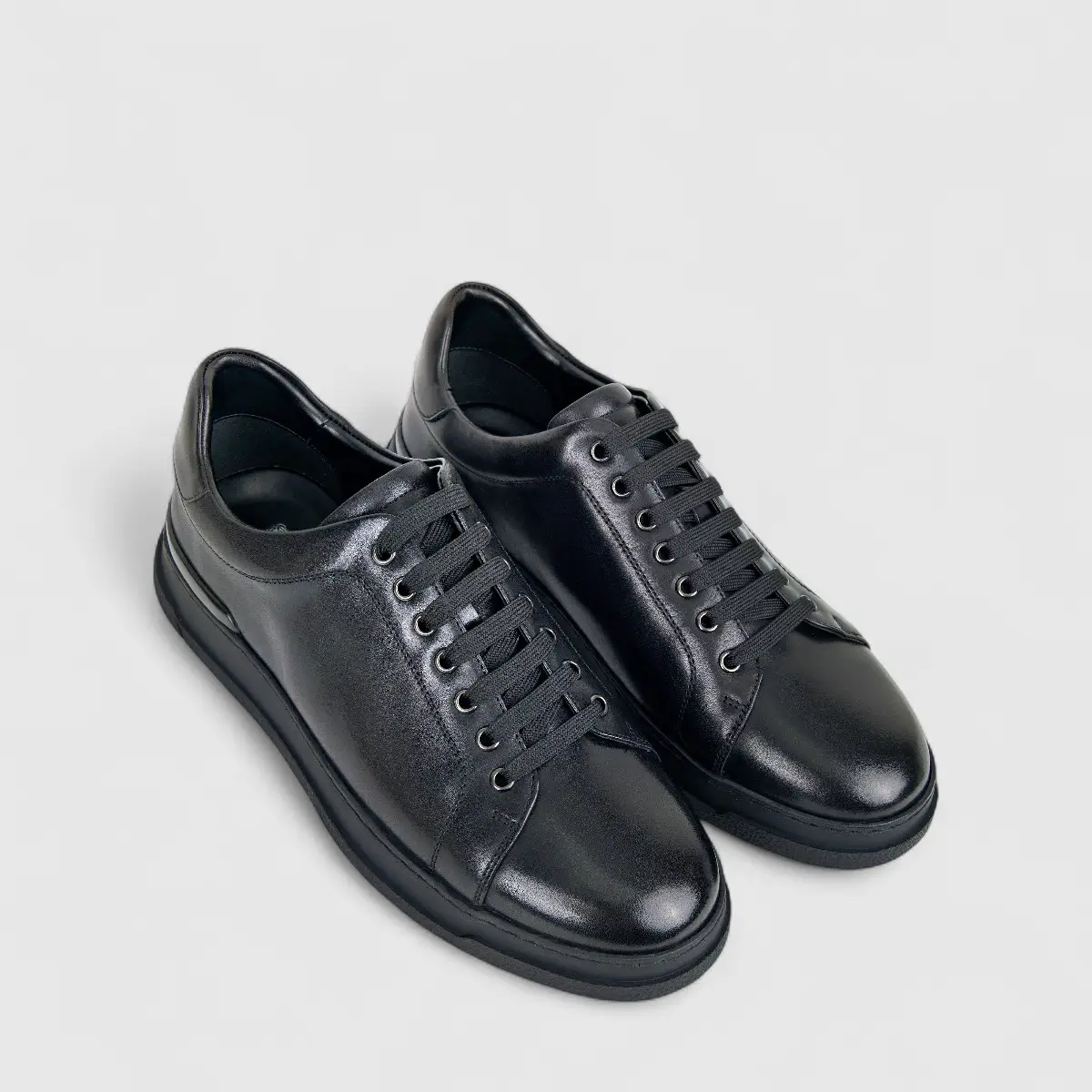Formales Men's Leather Sneaker FM2025-848 Black FK19 - Image 2