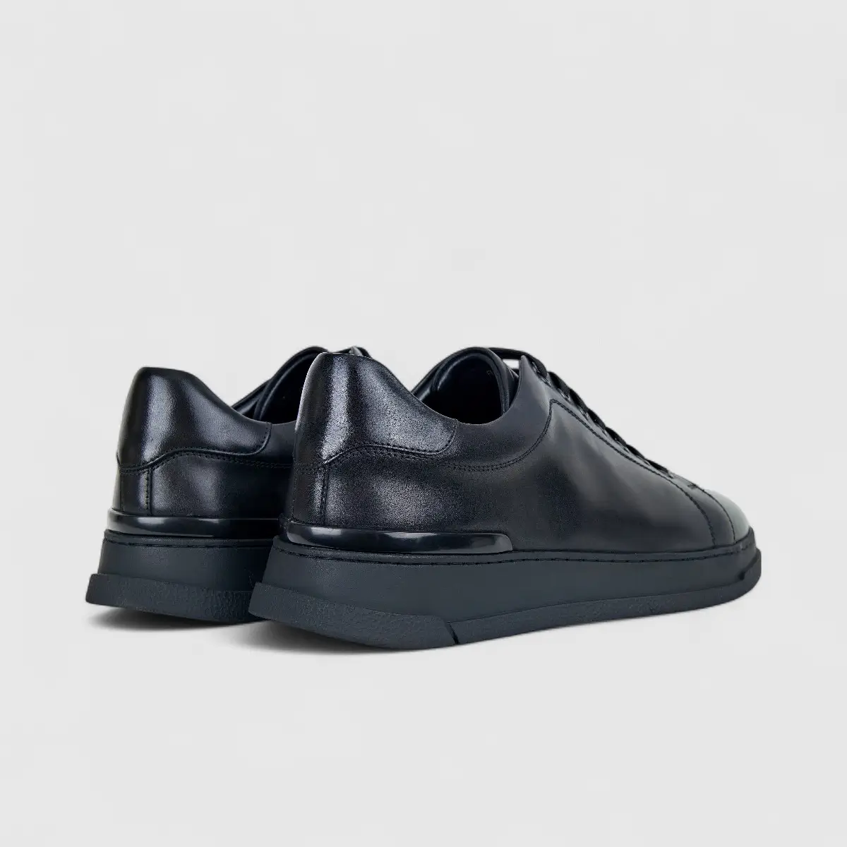 Formales Men's Leather Sneaker FM2025-848 Black FK19 - Image 3