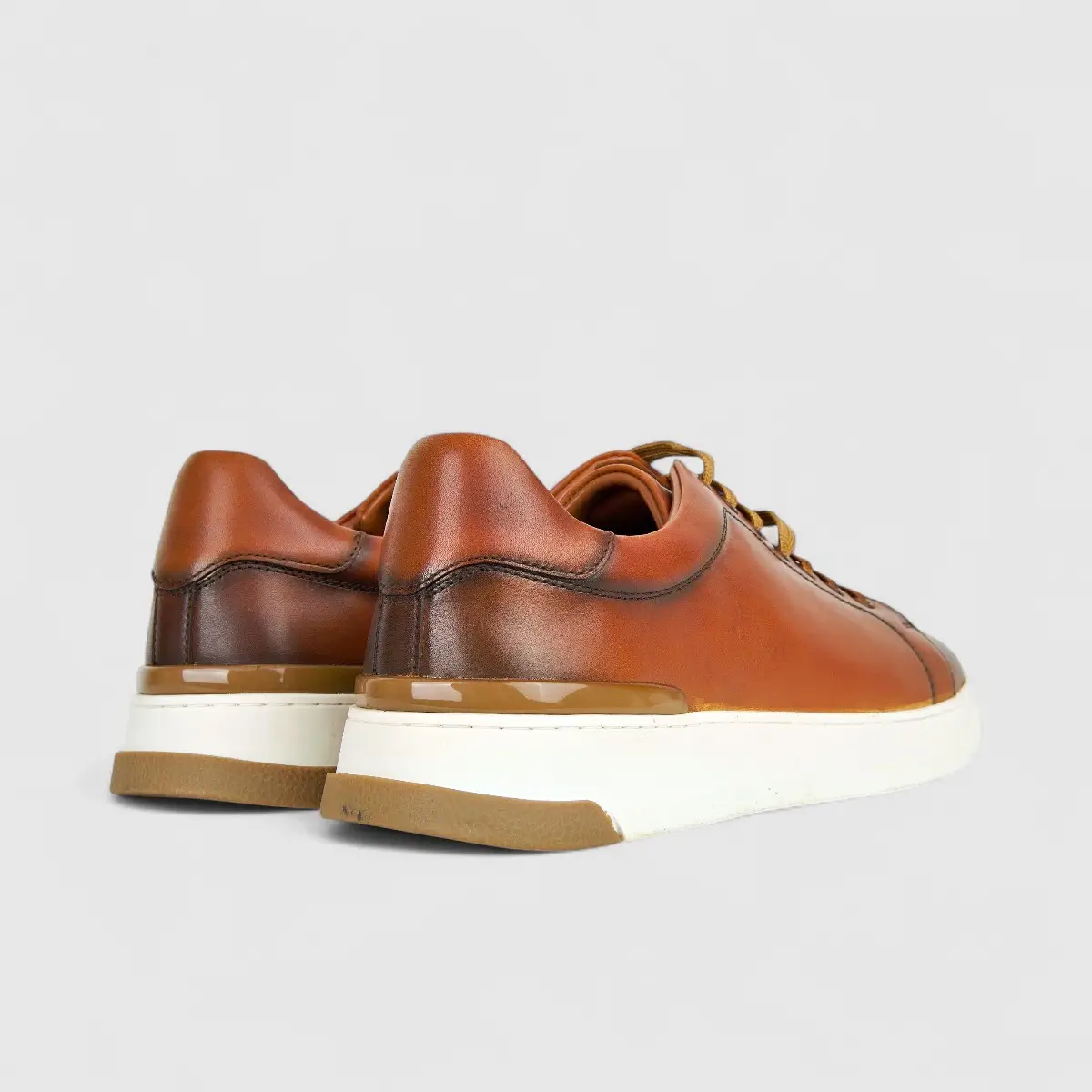 Formales Men's Leather Sneaker FM2025-848 Tan FK13 - Image 3