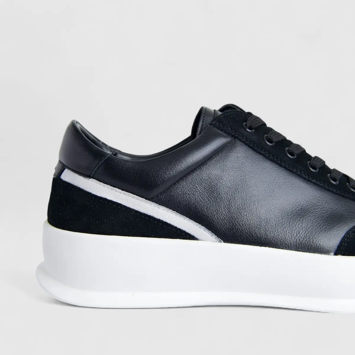 Formales Men's Leather Sneaker FM23818-19 Black FK51 - Image 5