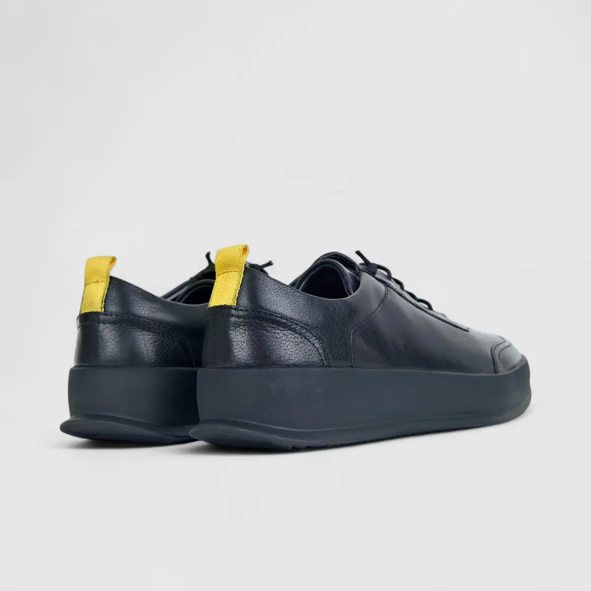 Formales Mens Leather Sneaker FM23818-20 Black FK23 - Image 3