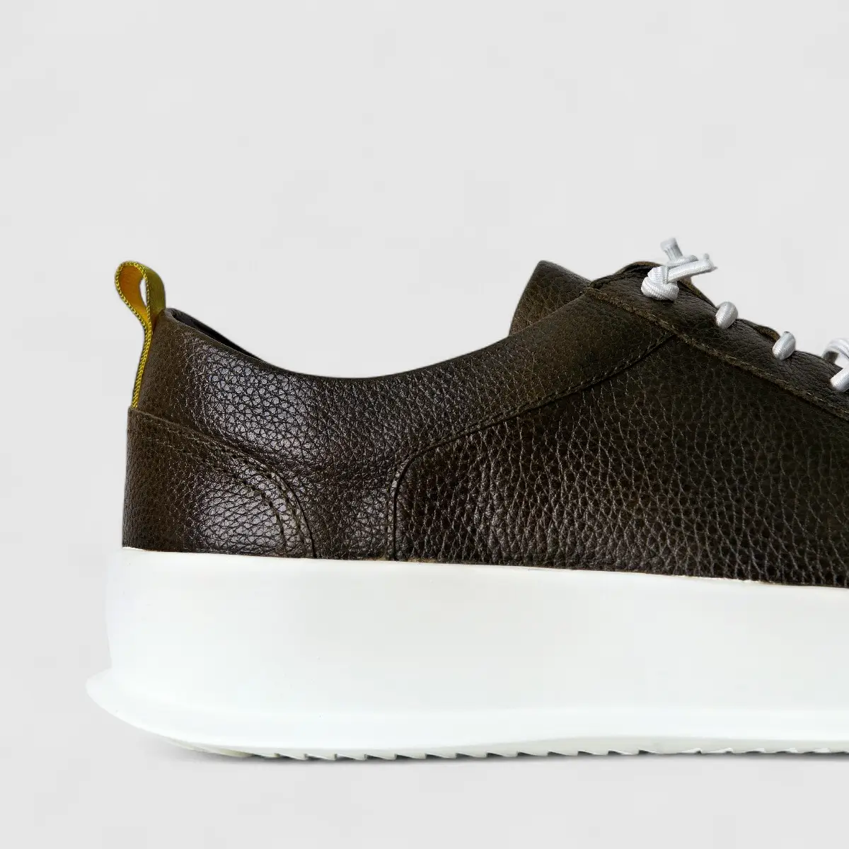 Formales Mens Leather Sneaker FM23818-20 Olive FK22 - Image 5