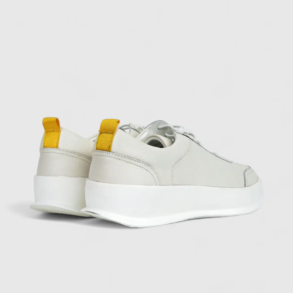 Formales Mens Leather Sneaker FM23818-20 White FK16 - Image 3