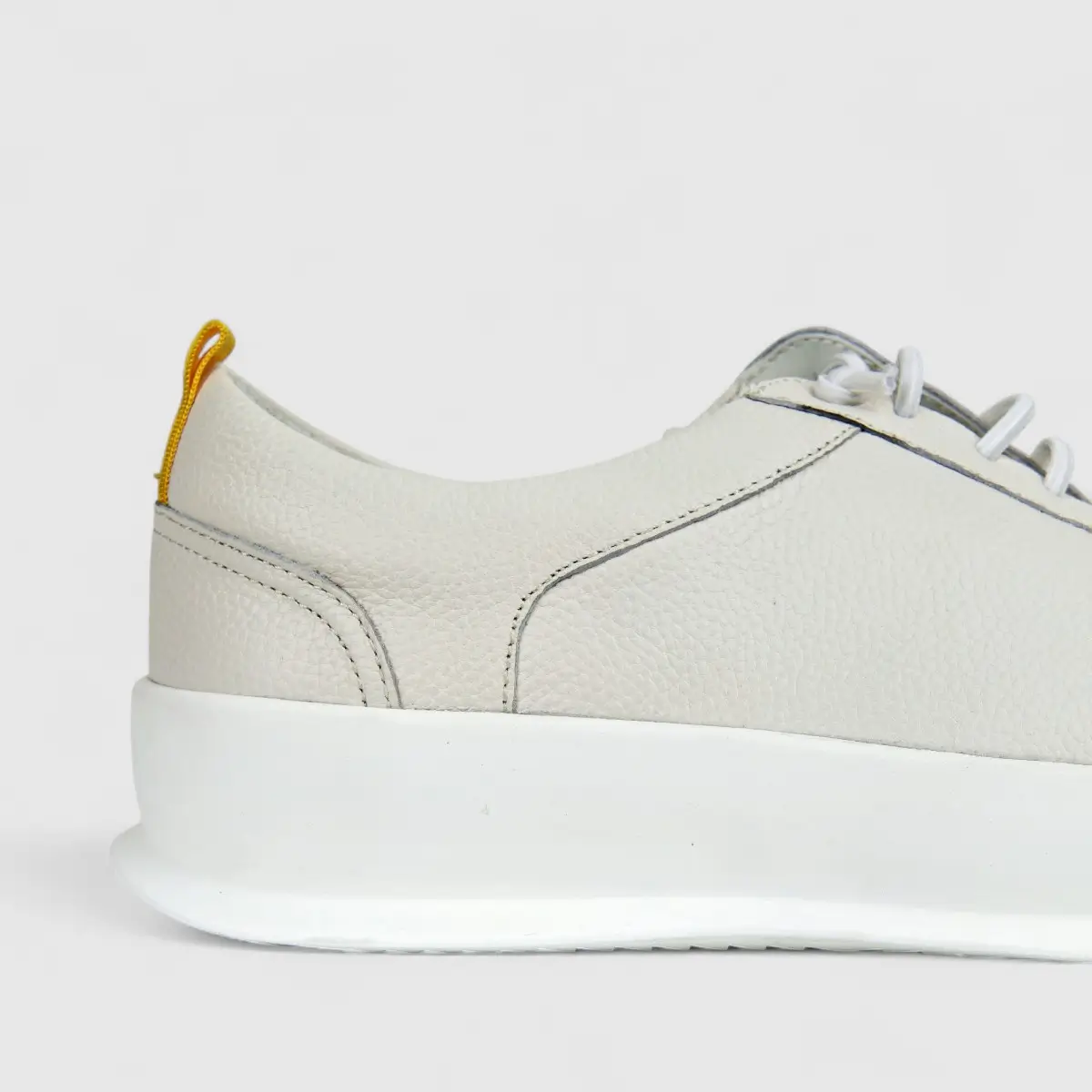 Formales Mens Leather Sneaker FM23818-20 White FK16 - Image 5
