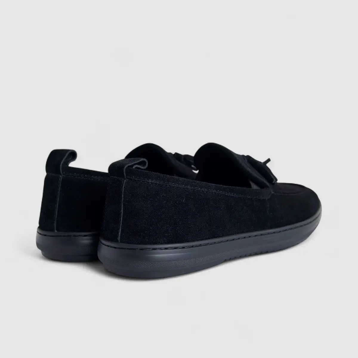 Formales Men's Suede Loafer FM2025-823 Black Suede FK48 - Image 3