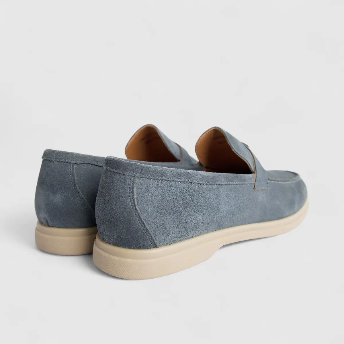 Formales Men's Suede Loafer FM2025-825 Grey Suede FK50 - Image 3