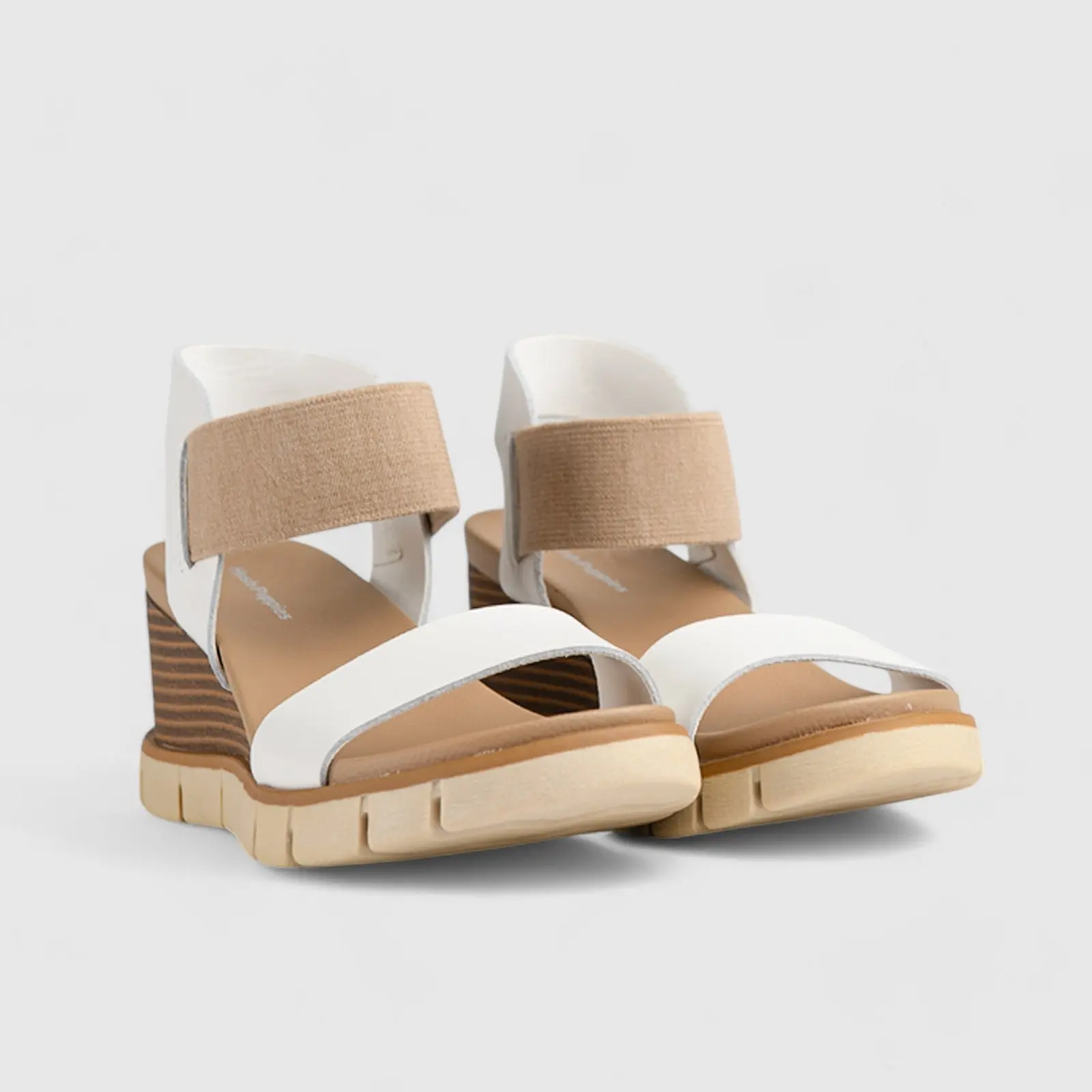 Freja Comfort Wedge Sandal White 01370 HL270 - Image 2