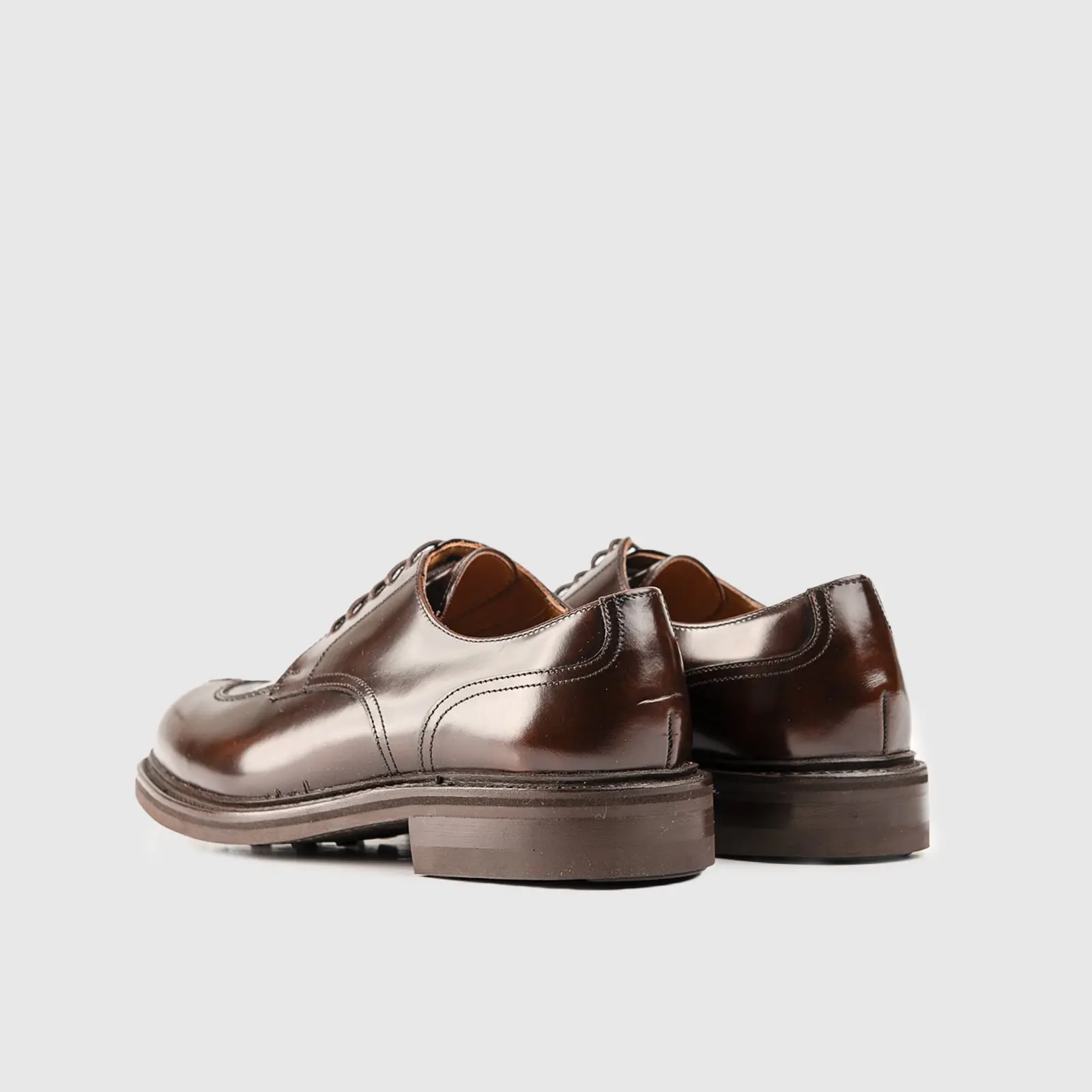 Goodyear Welt Split Toe Derby Lace Up Shoe 5230 Brown - Image 3
