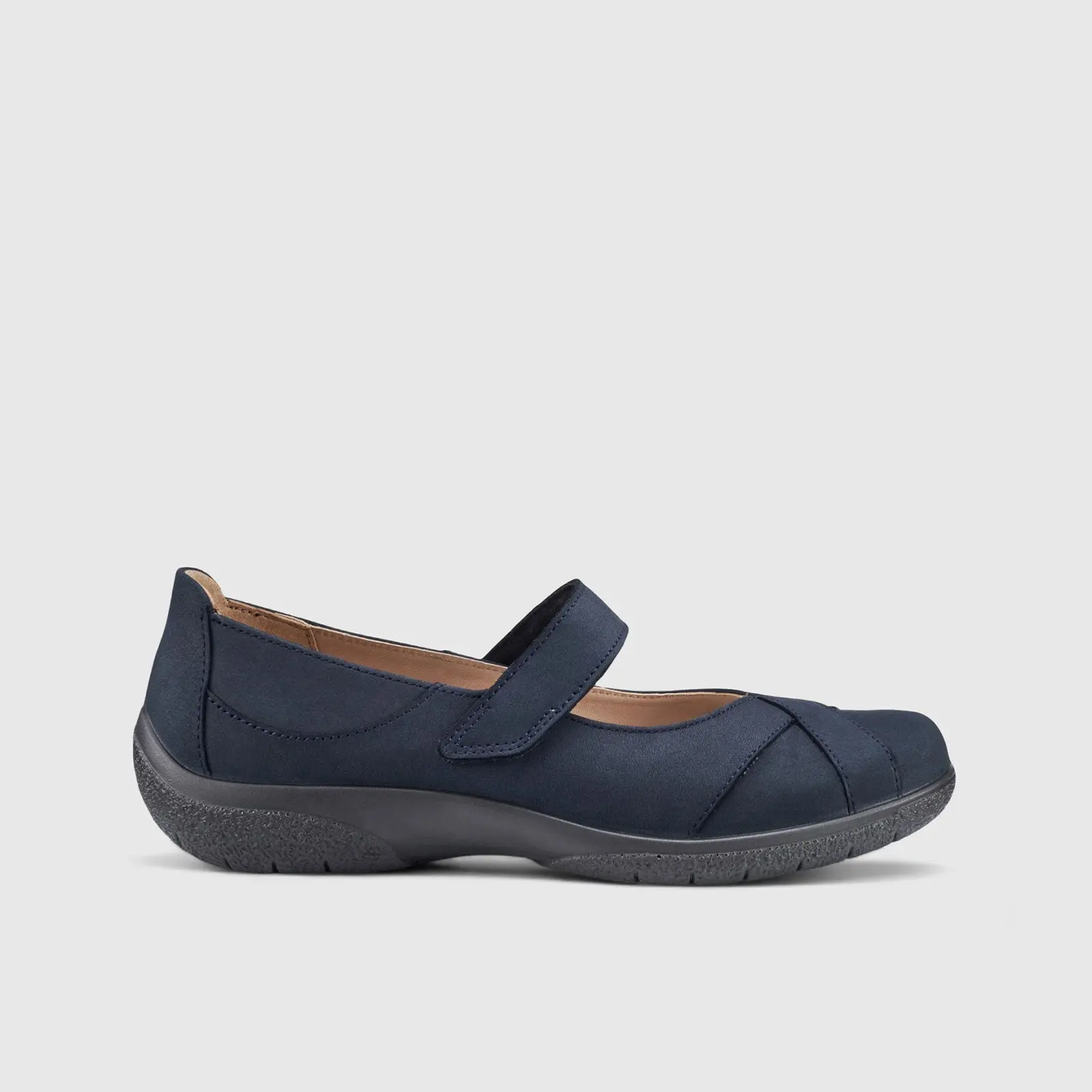 Hope Comfort Leather Shoe Denim Navy