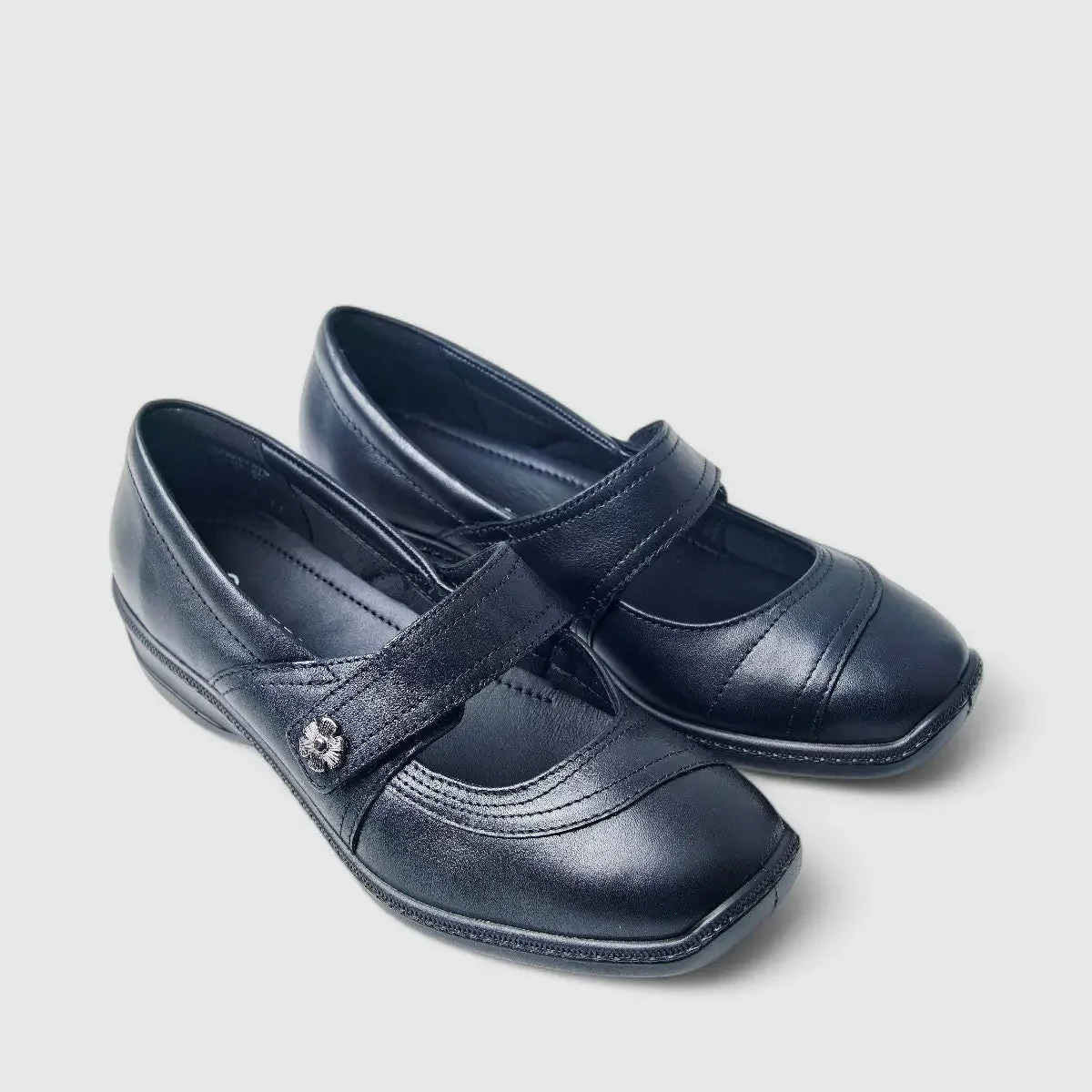 Hotter Charity Slip On Comfort Shoe Black - Image 2