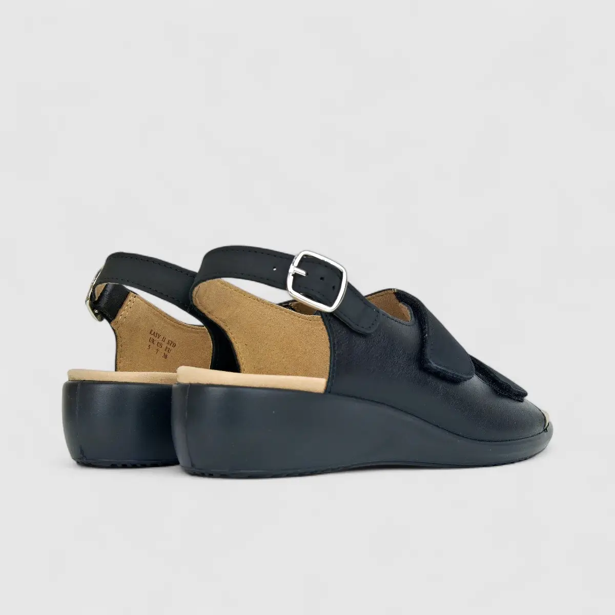 Hotter Ladies Comfort Sandal Easy 2 Black HT72 - Image 3