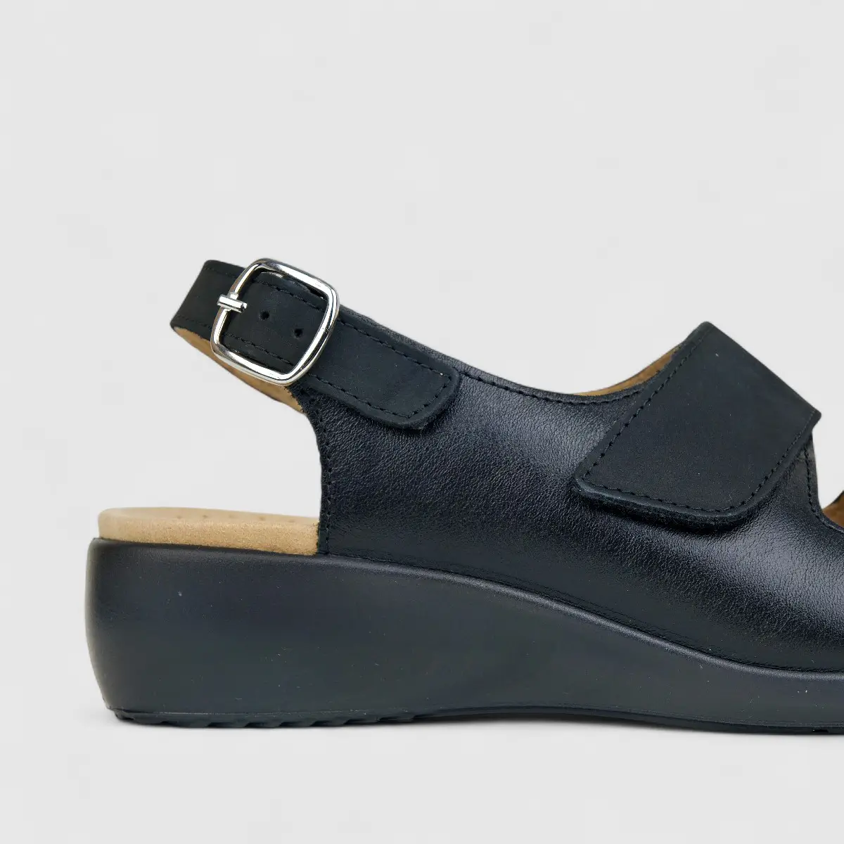 Hotter Ladies Comfort Sandal Easy 2 Black HT72 - Image 5