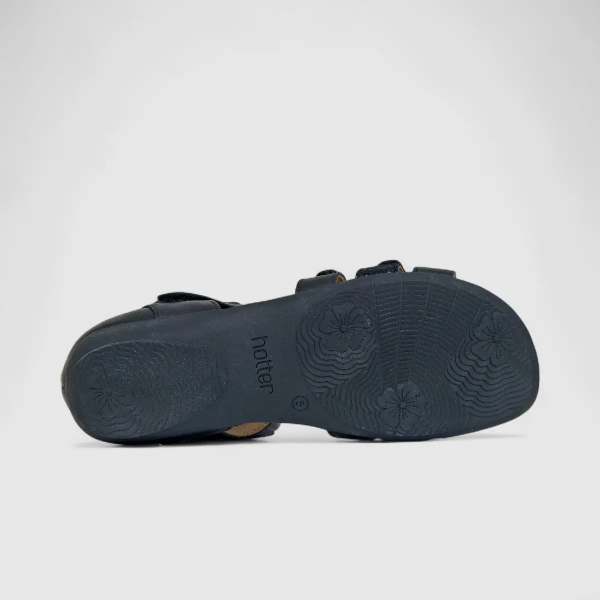 Hotter Ladies Comfort Sandal Solei Black HT75 - Image 4