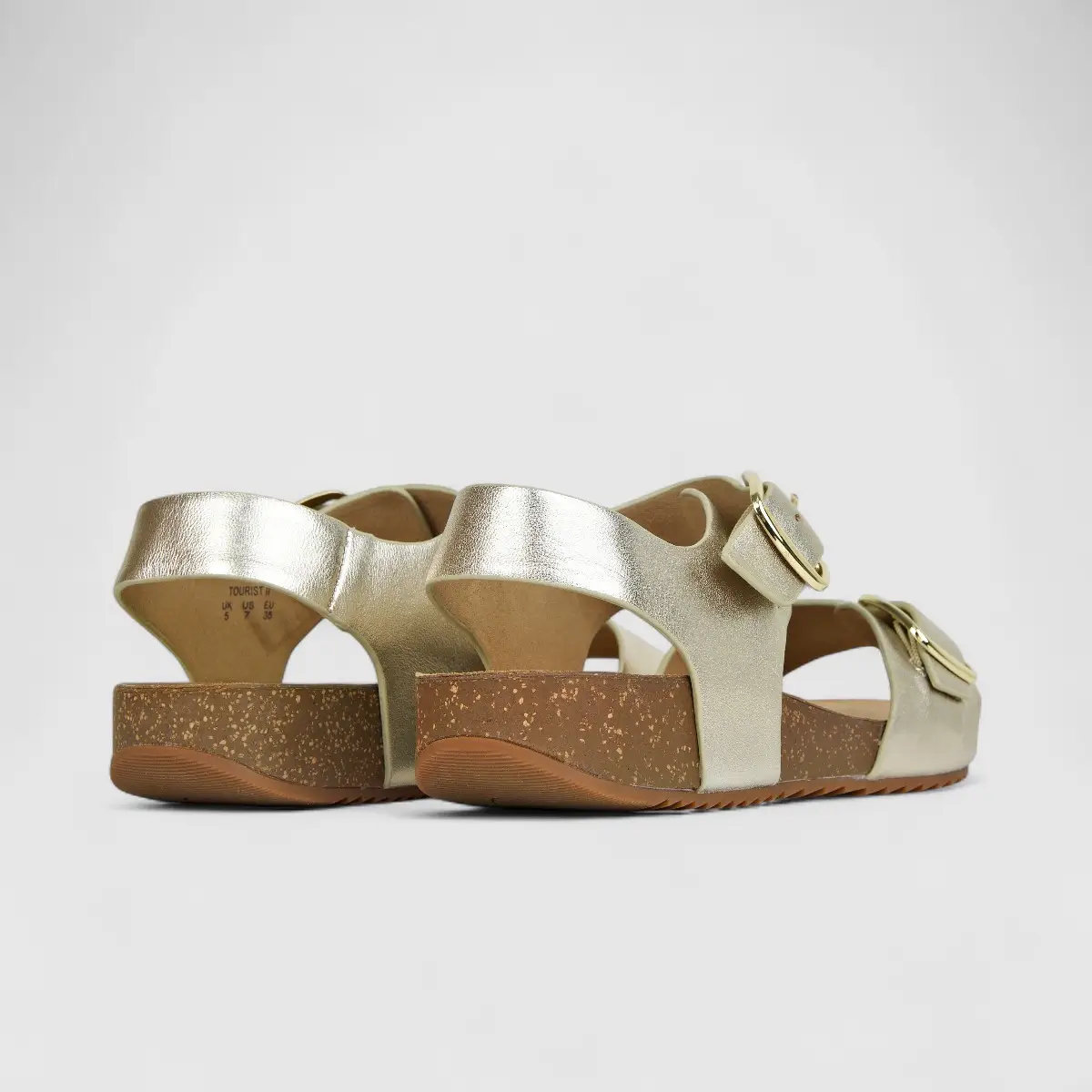 Hotter Ladies Comfort Sandal Tourist 2 Soft Gold HT76 - Image 3