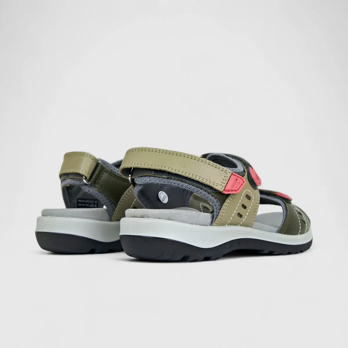 Hotter Ladies Comfort Sandal Walk 2 Khaki Moss HT77 - Image 3