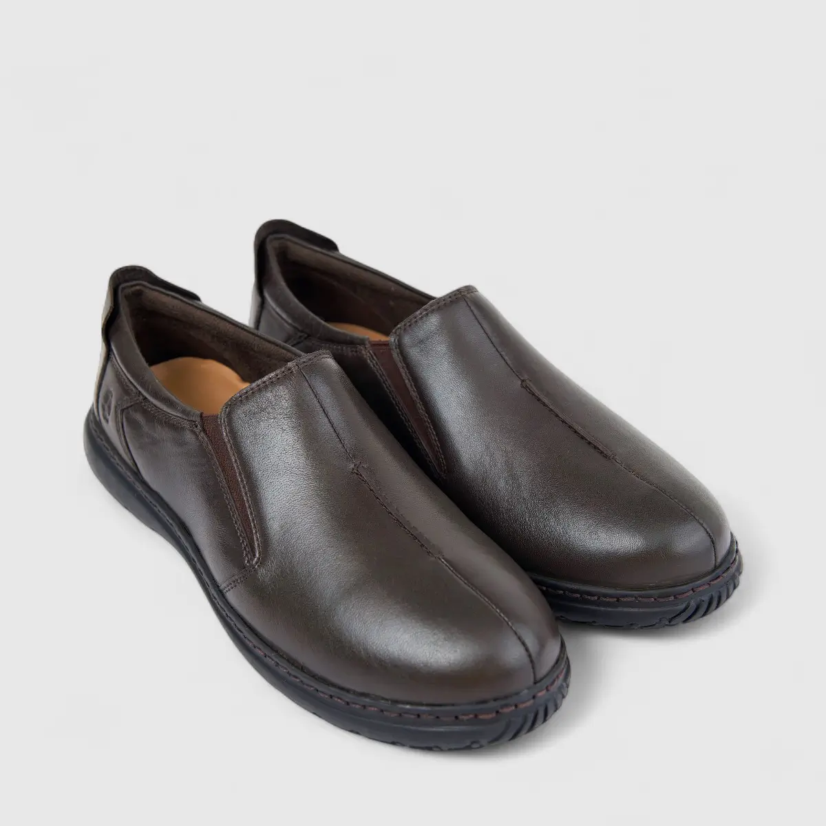 HP Ladies Comfort Slip On Shoe HPL01497 Morgana Brown HL279 - Image 2