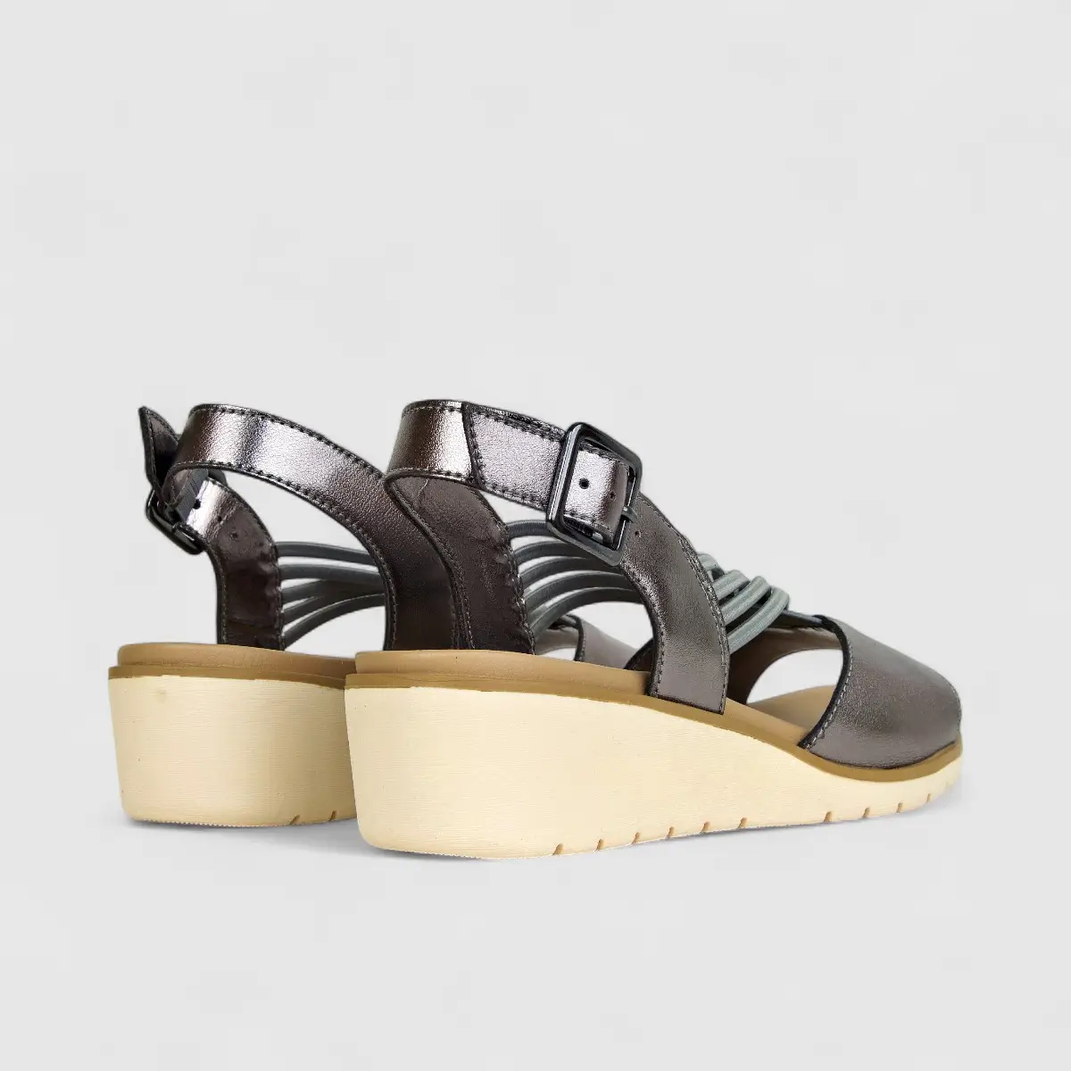 HP Ladies Comfort Wedge Everley HPL01444 Pewter HL264 - Image 3