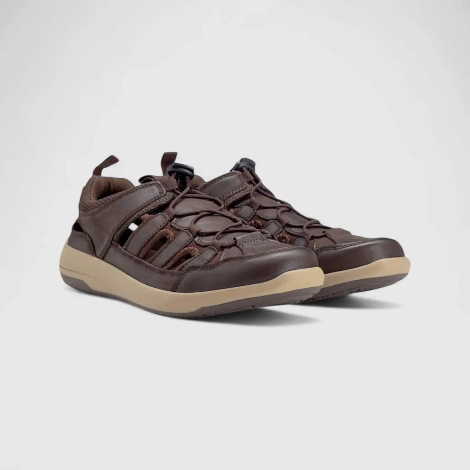 HP Men's Comfort Sandal Percy HPM00980 Coffee Nubuck HP269 - Image 2