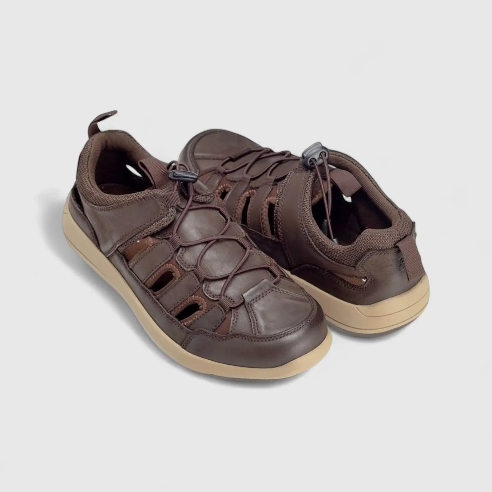 HP Men's Comfort Sandal Percy HPM00980 Coffee Nubuck HP269 - Image 5