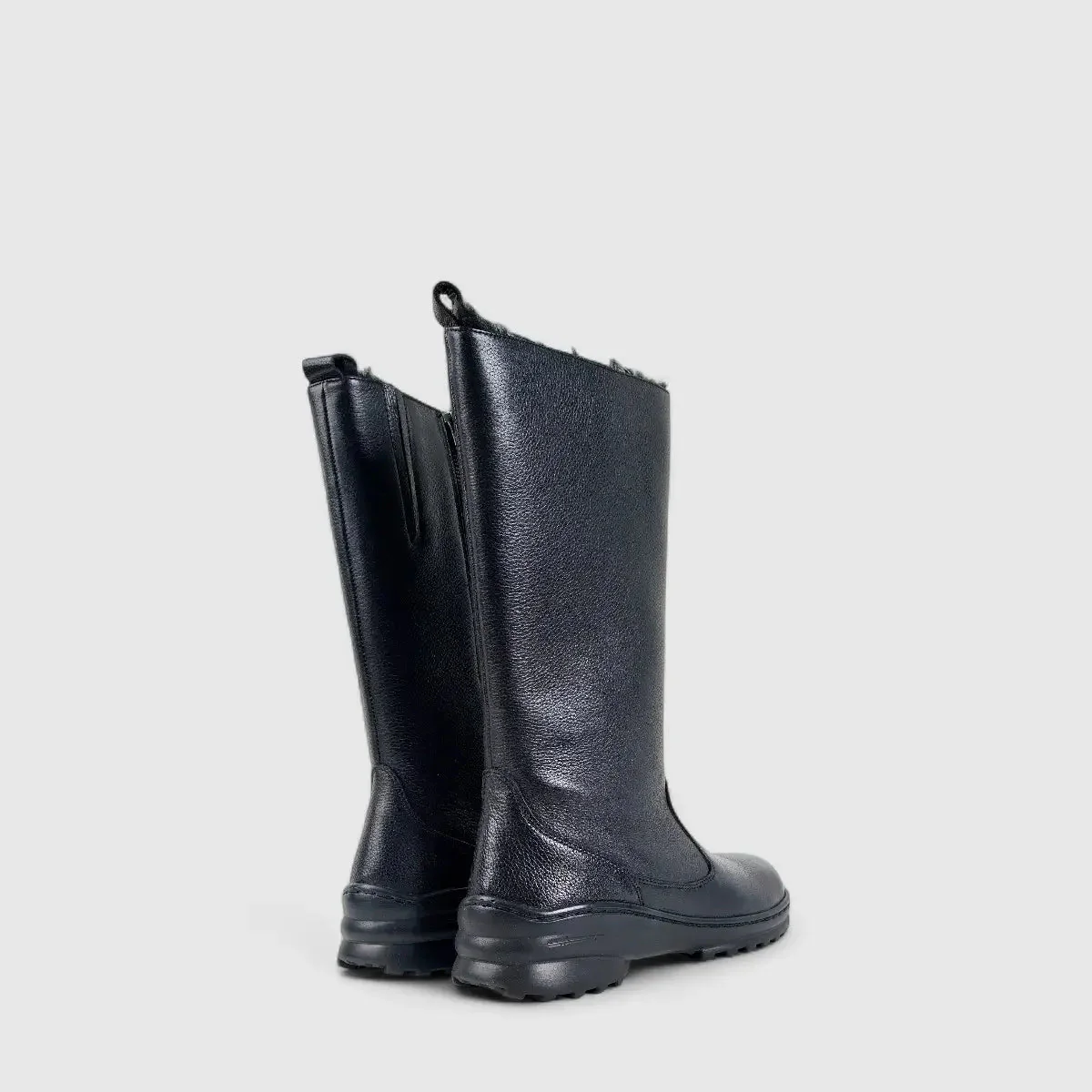 Hush Puppies Anastasia Leather Boot Black 01416 DB29 - Image 3