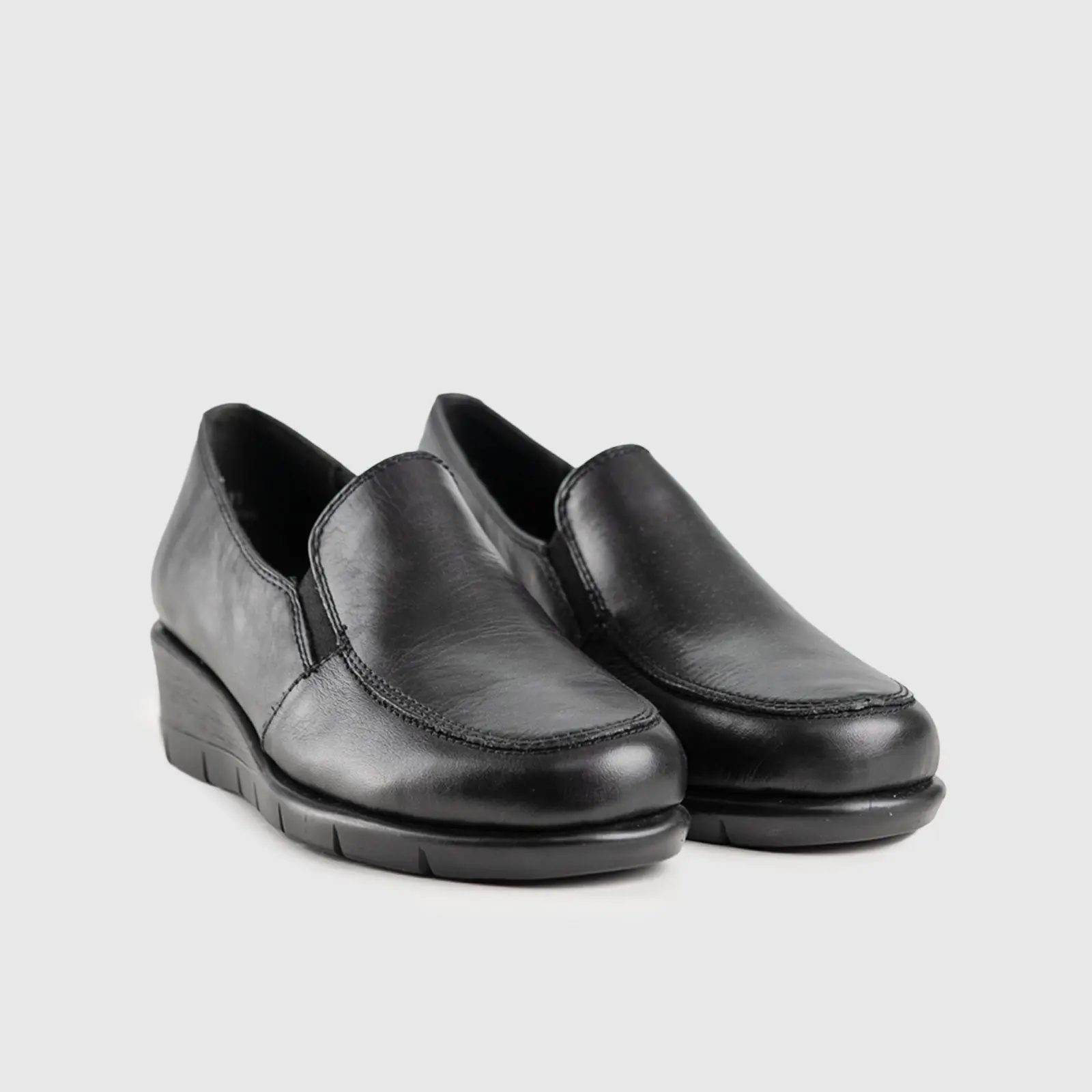 Hush Puppies Ladies Comfort Wedge HPL01093 Grecia Black HL281 - Image 2