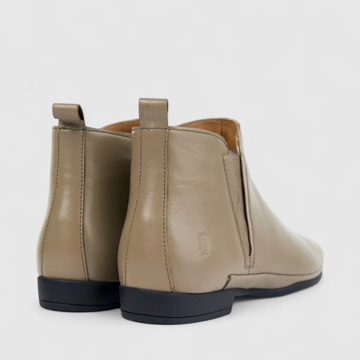 Hush Puppies Ladies Leather Ankle Boot Coraline 2 HPL01494 Mushroom DB34 - Image 3