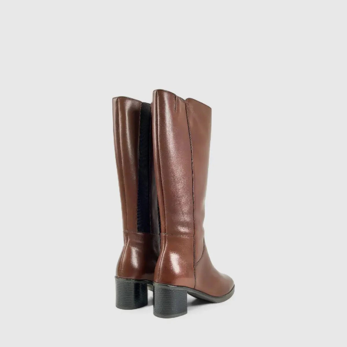 Hush Puppies Sloane Leather Boot Brown 01413 DB31 - Image 3