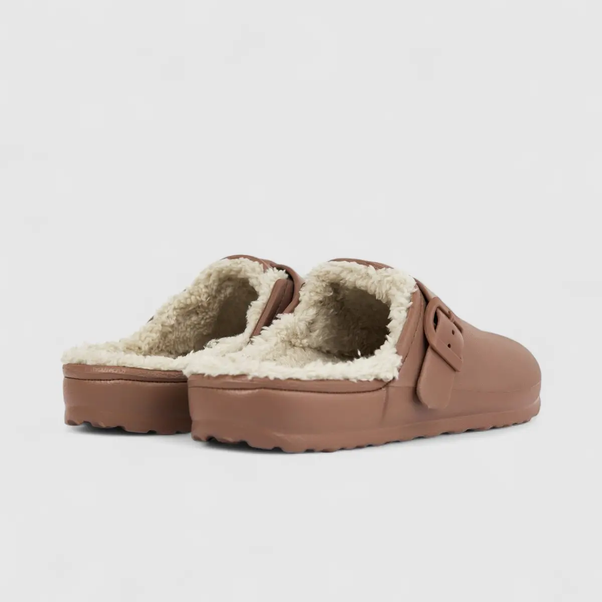 Hush Puppies Soft Style Desi Fur Ladies Slippers SSL01280 Brown - Image 3