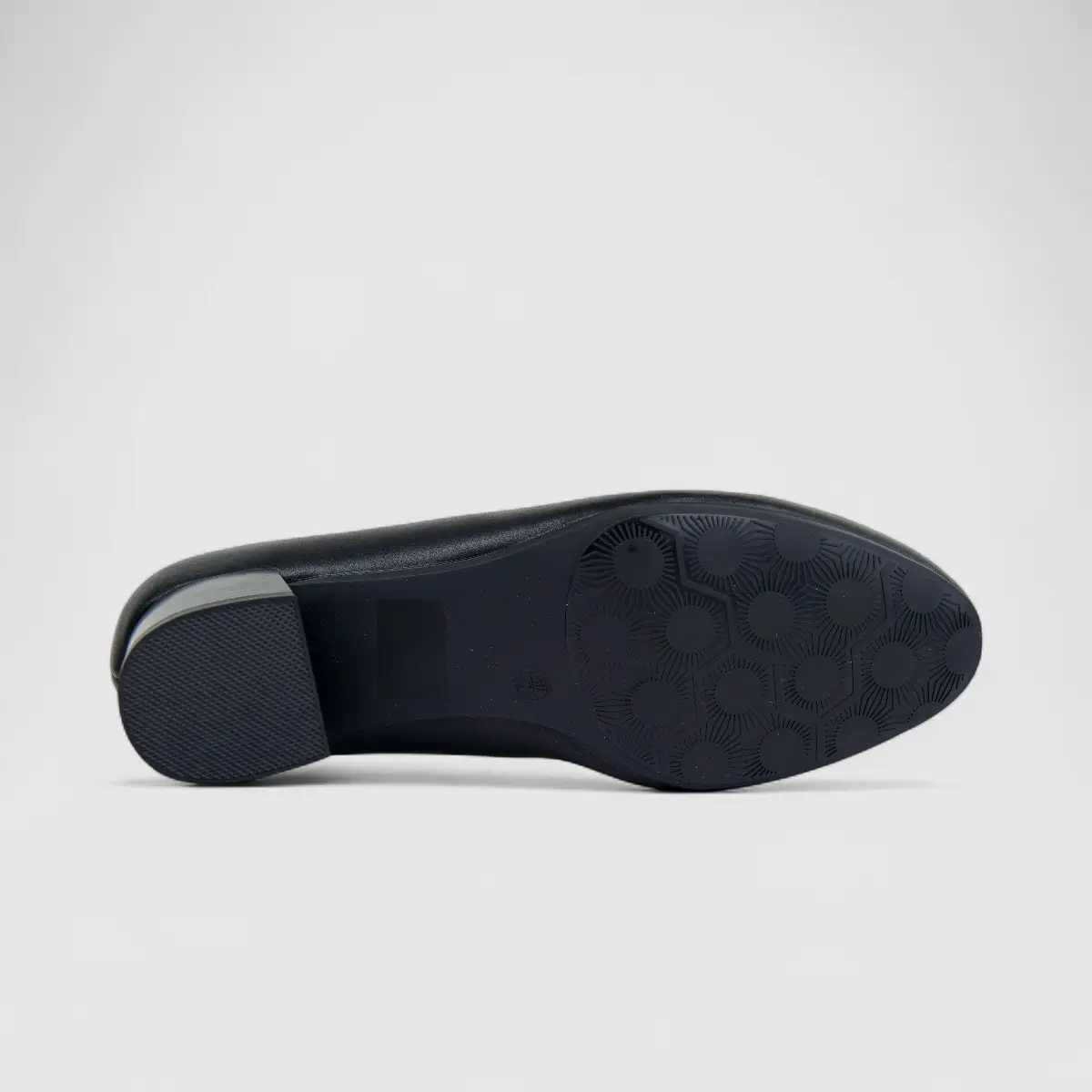 Hush Puppies Soft Style Ladies Comfort Block Heel Court Fynn SSL01619 Black SS333 - Image 4