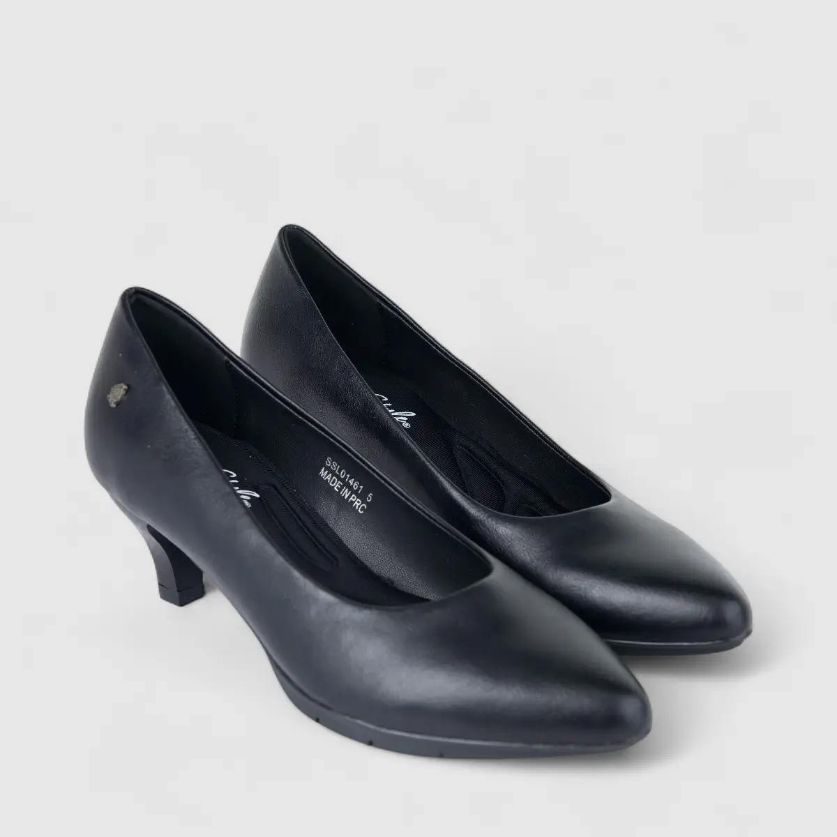 Hush Puppies Soft Style Ladies Comfort Court Aradia Black SSL01461 SS329 - Image 2