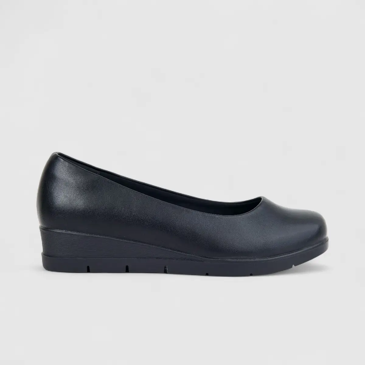 Hush Puppies Soft Style Ladies Comfort Wedge Pump Hotaru SSL01614 Black SS334