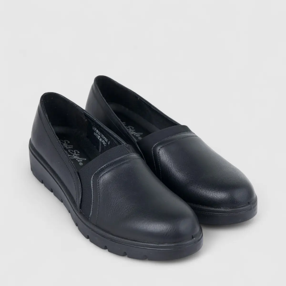 Hush Puppies Soft Style Ladies Comfort Wedge Pump Loren Black SSL01613 SS330 - Image 2