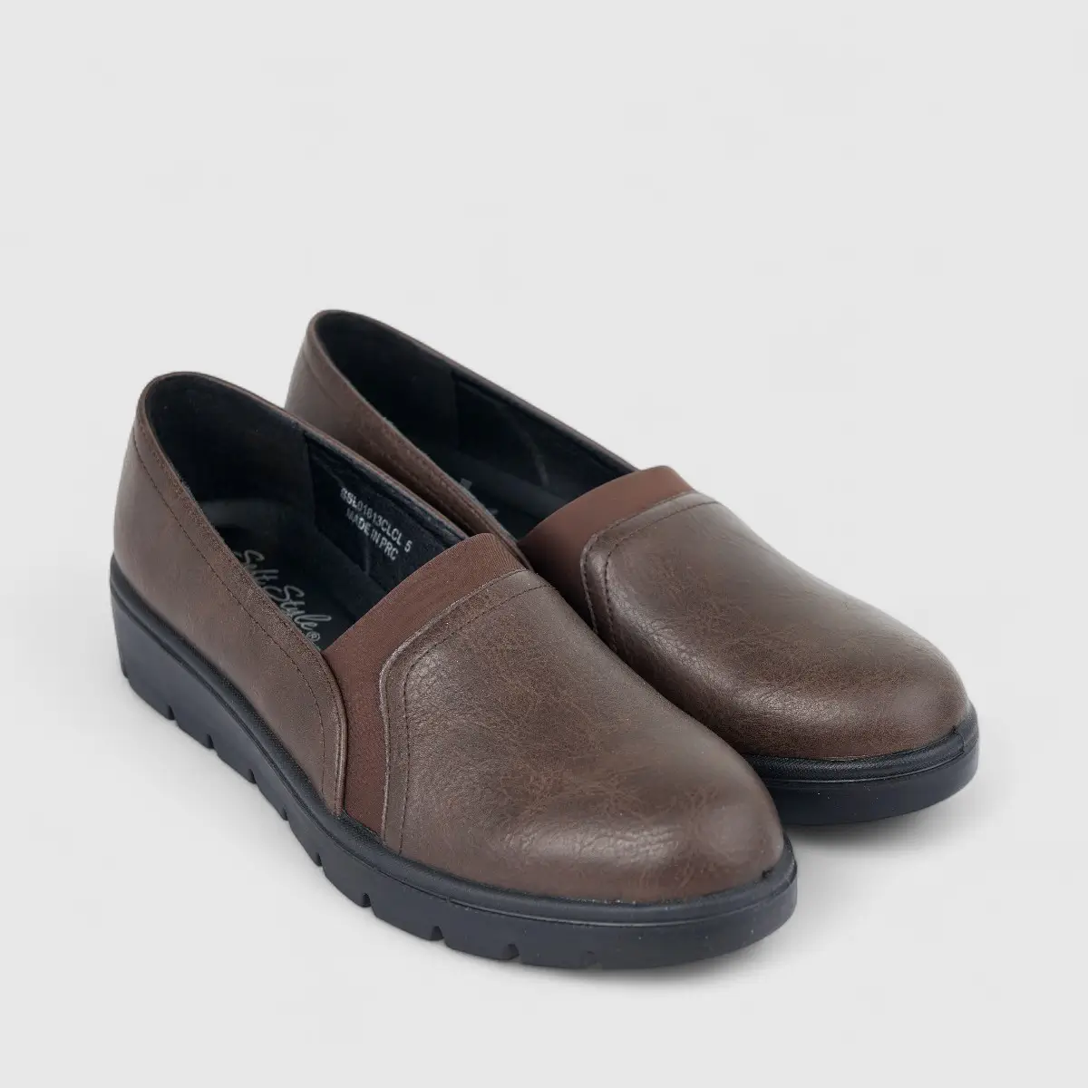 Hush Puppies Soft Style Ladies Comfort Wedge Pump Loren Chocolate SSL01613 SS331 - Image 2
